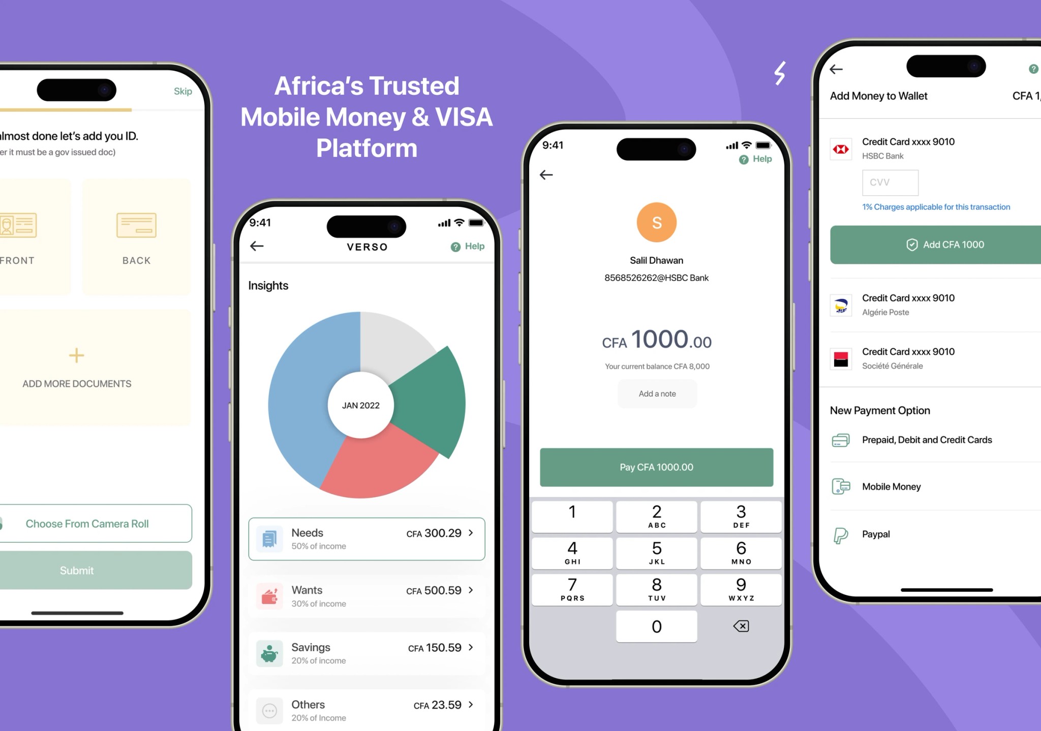 Mobile money and card payments in one app