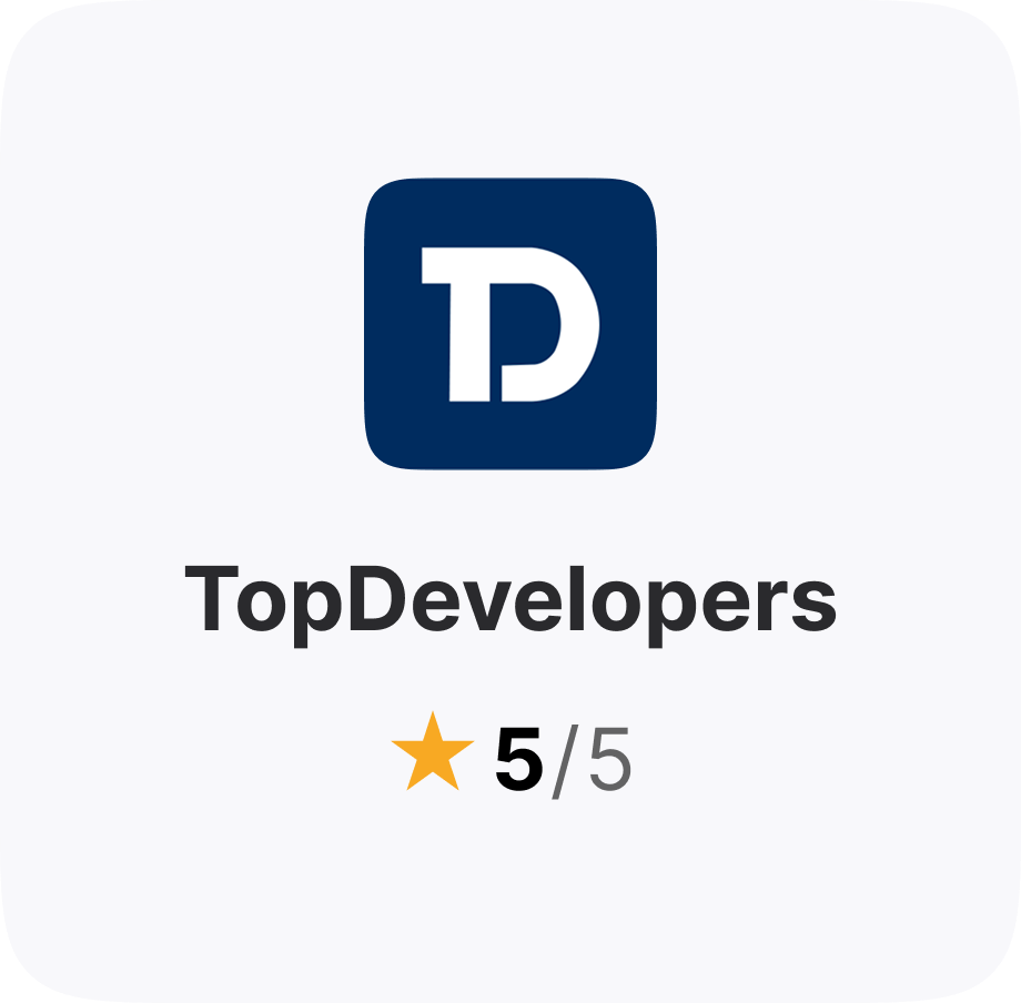 DesignRush 4.9 out of 5 rating